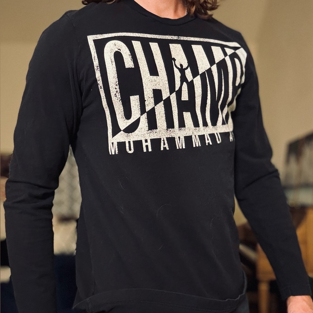 Black Long Sleeve Graphic Tee